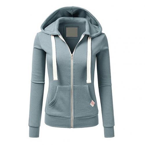 Sandy | Women's Zip-Up Fitted Hoodie - Image 5