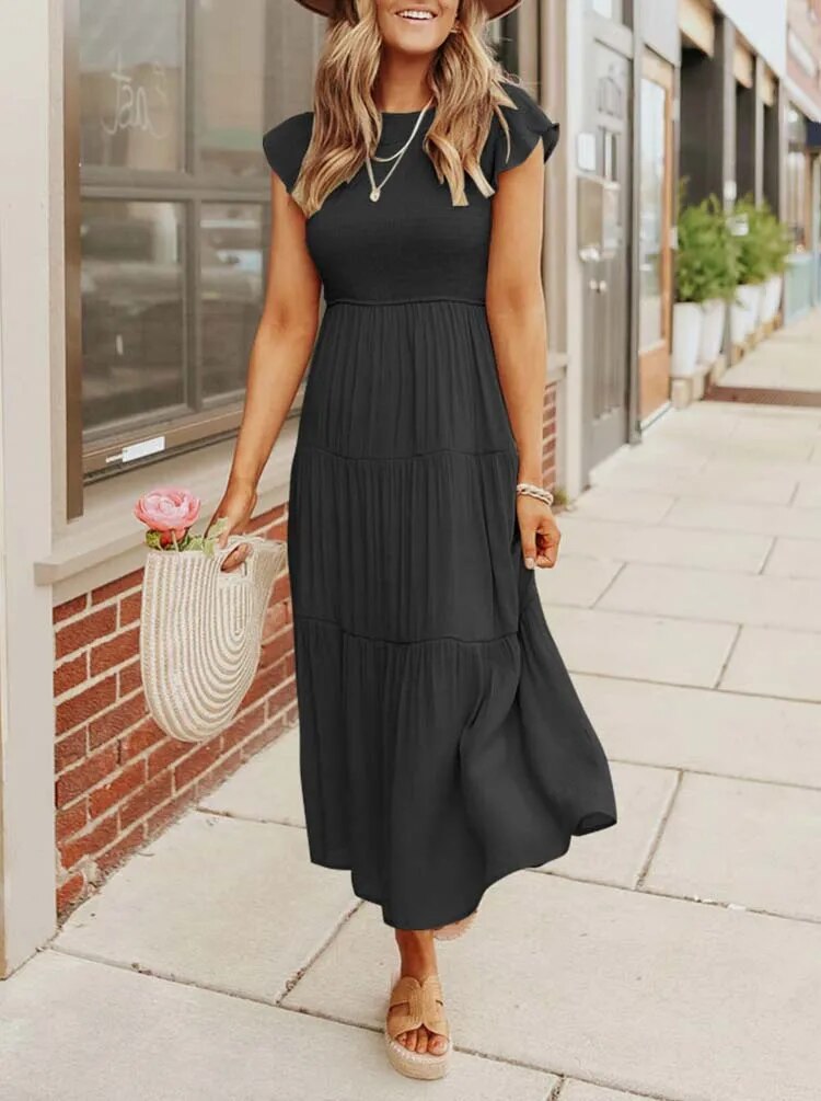 Ronja | Effortless Stylish Flowy Layered Dress