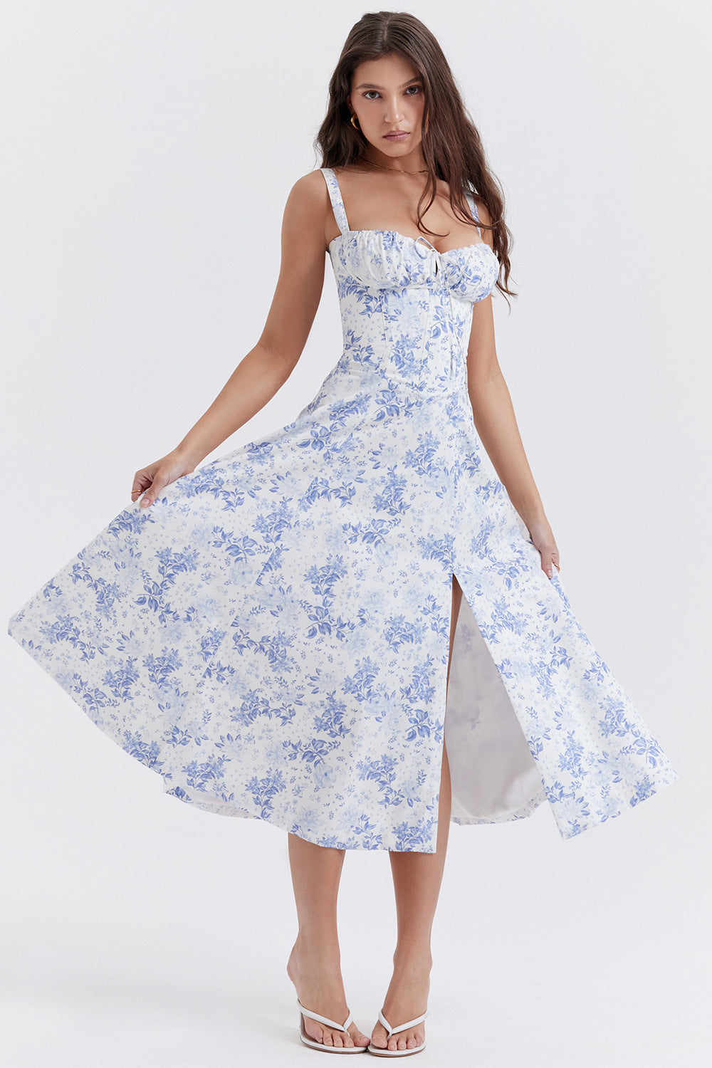 Sally | Angie Spring Dress - Floral Print Party Dress - Image 1