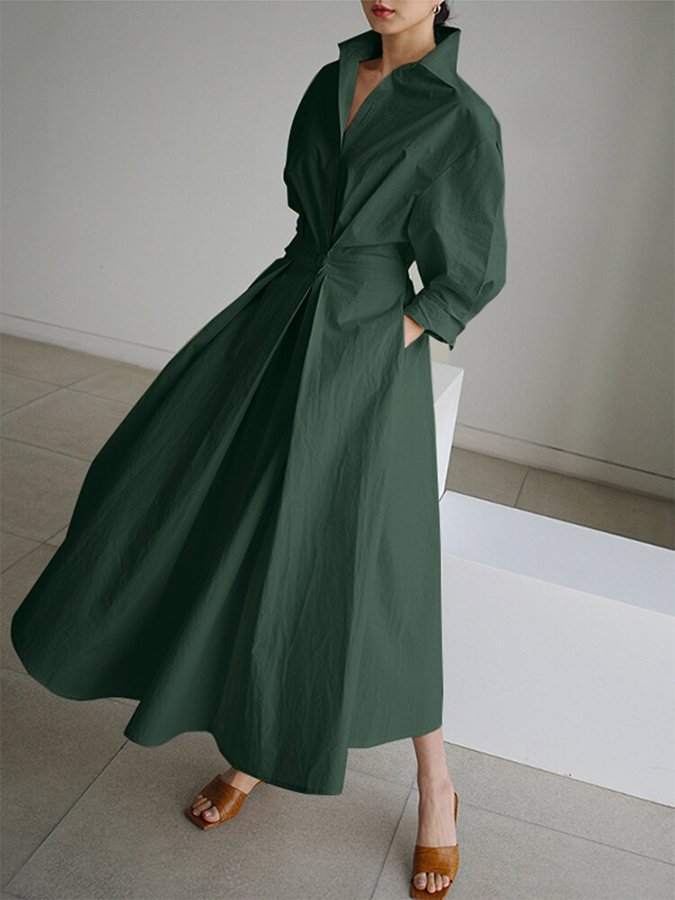 Toad Road | Elegant Shirt Dress with Buttons