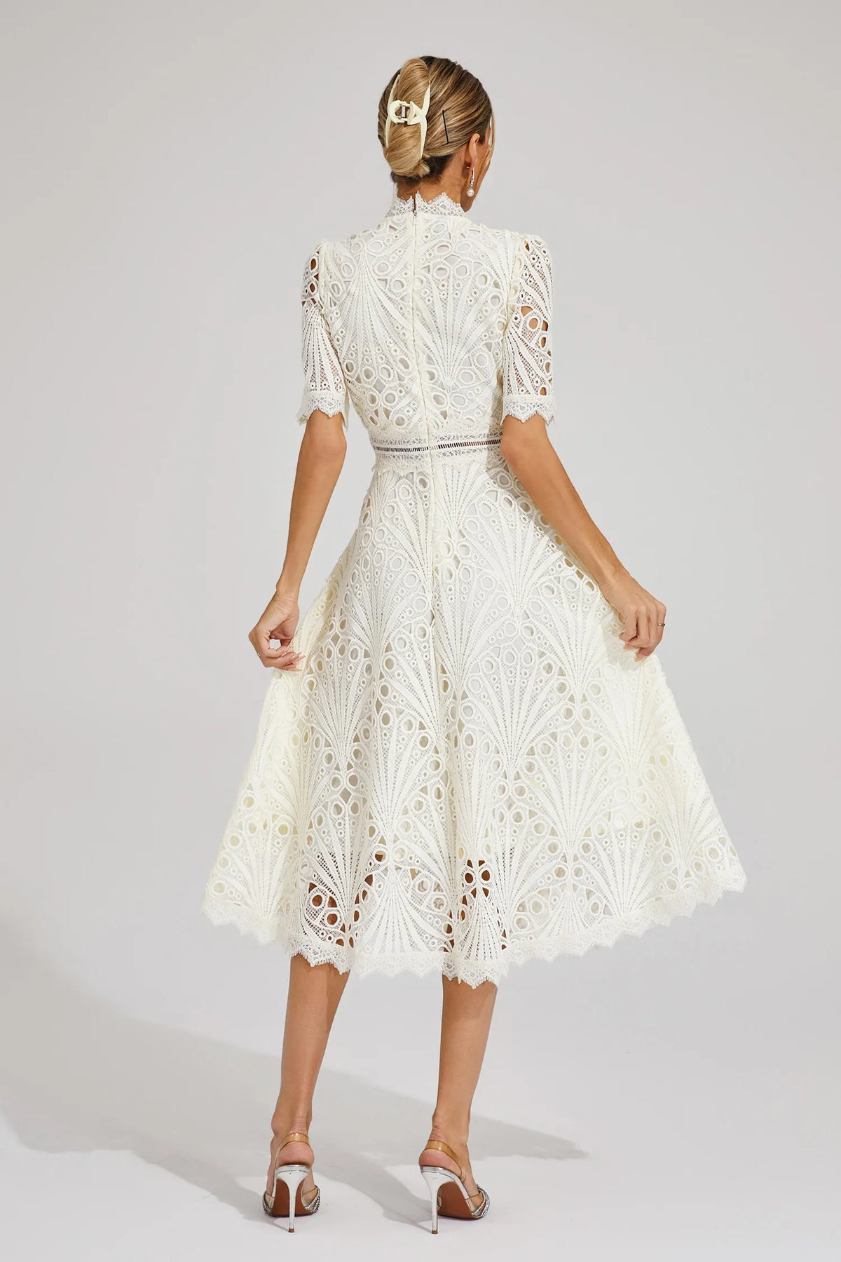Toad Road | Elegant Lace Midi Dress