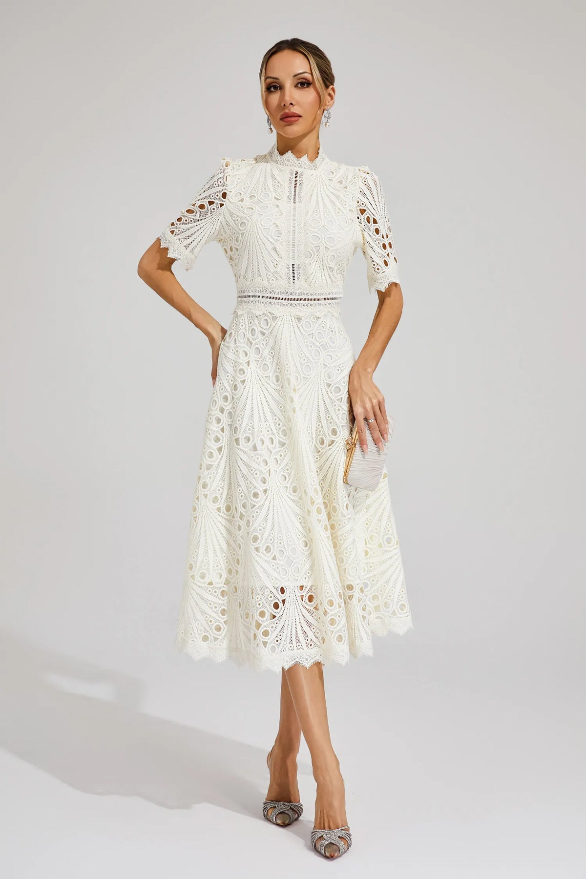 Toad Road | Elegant Lace Midi Dress