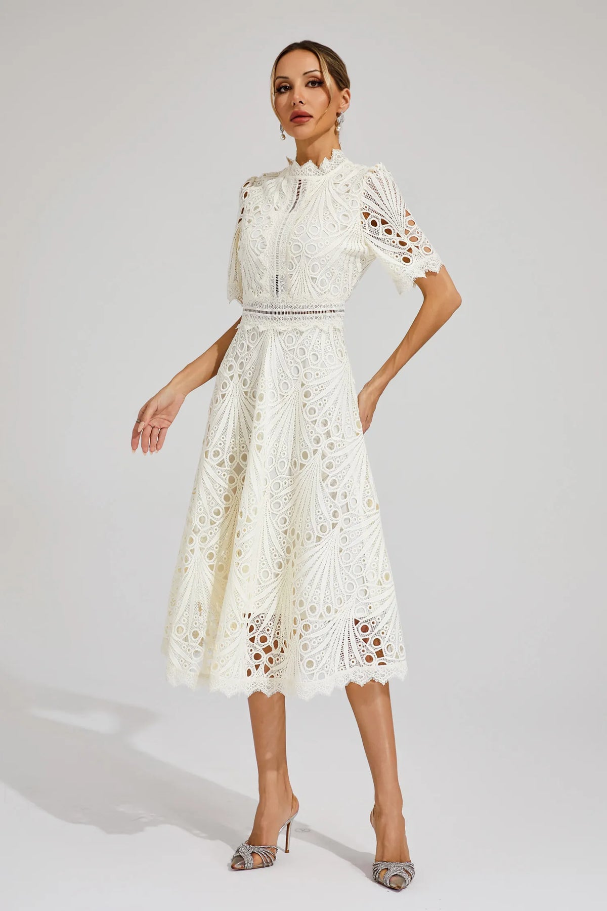 Toad Road | Elegant Lace Midi Dress