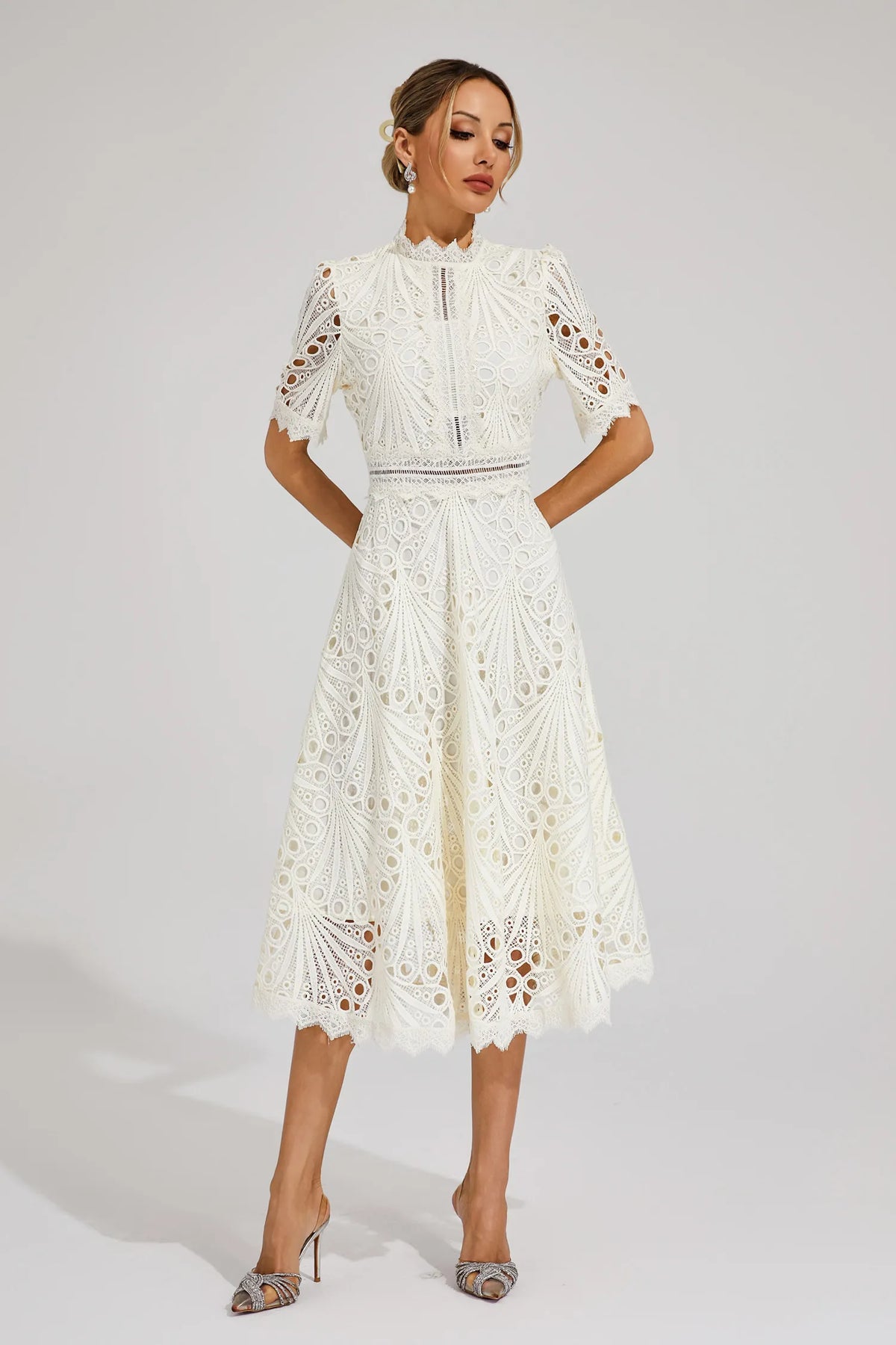 Toad Road | Elegant Lace Midi Dress