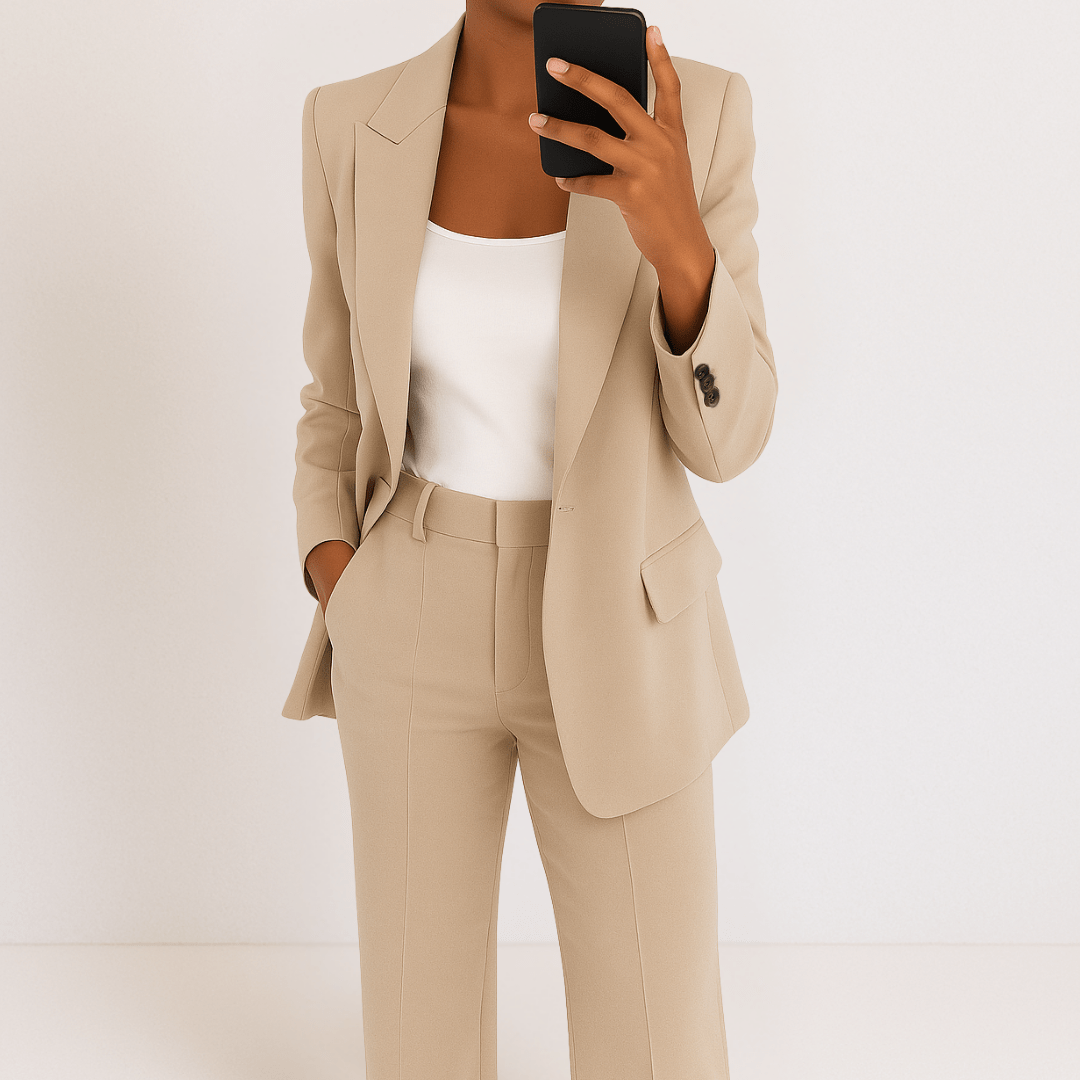 Alessandra – Long Sleeve Two-Piece Suit