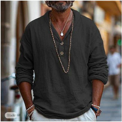 Edward | Casual Lightweight Linen Shirt for Men - Image 3