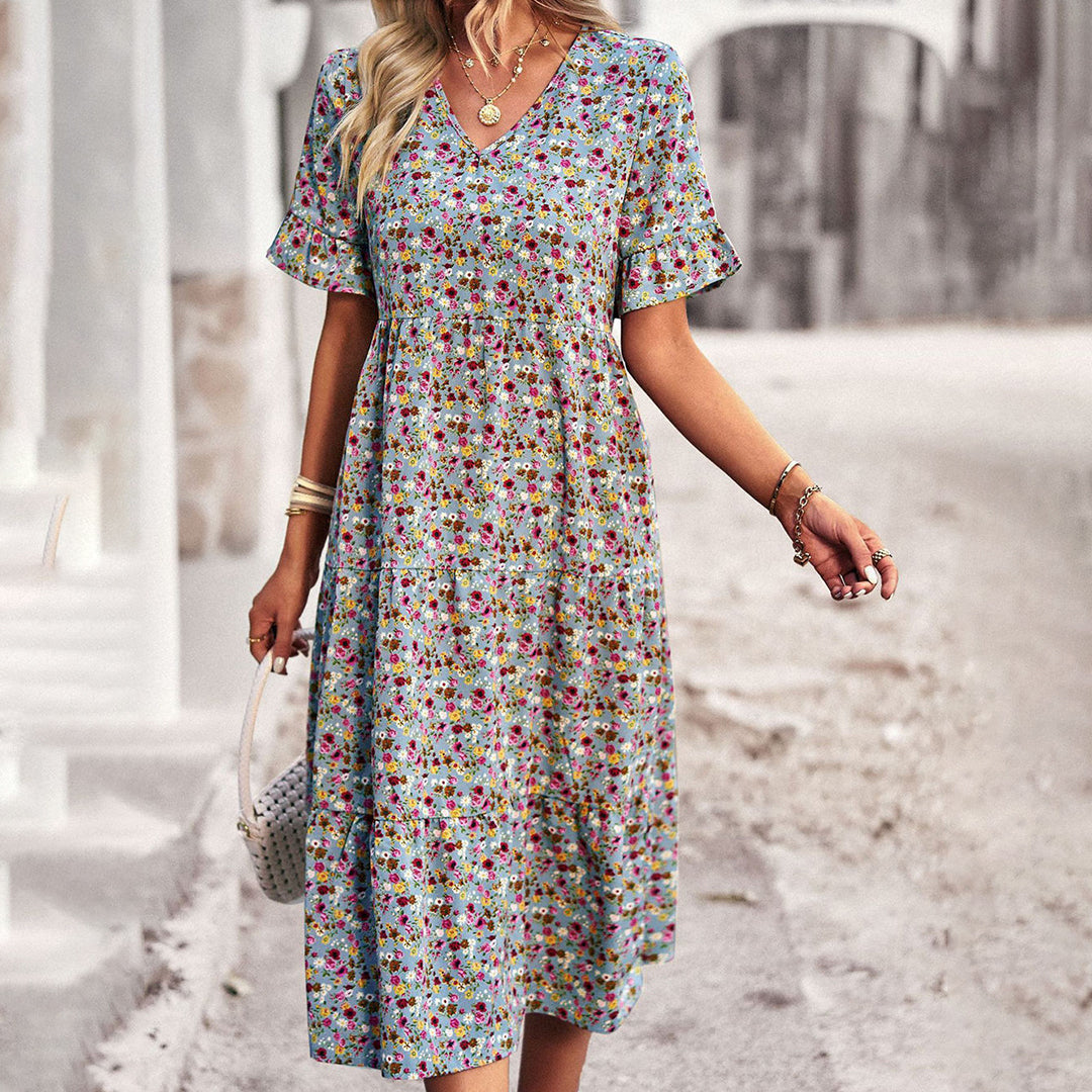 Gillian | Chic Floral Summer Midi Dress for Women - Image 5