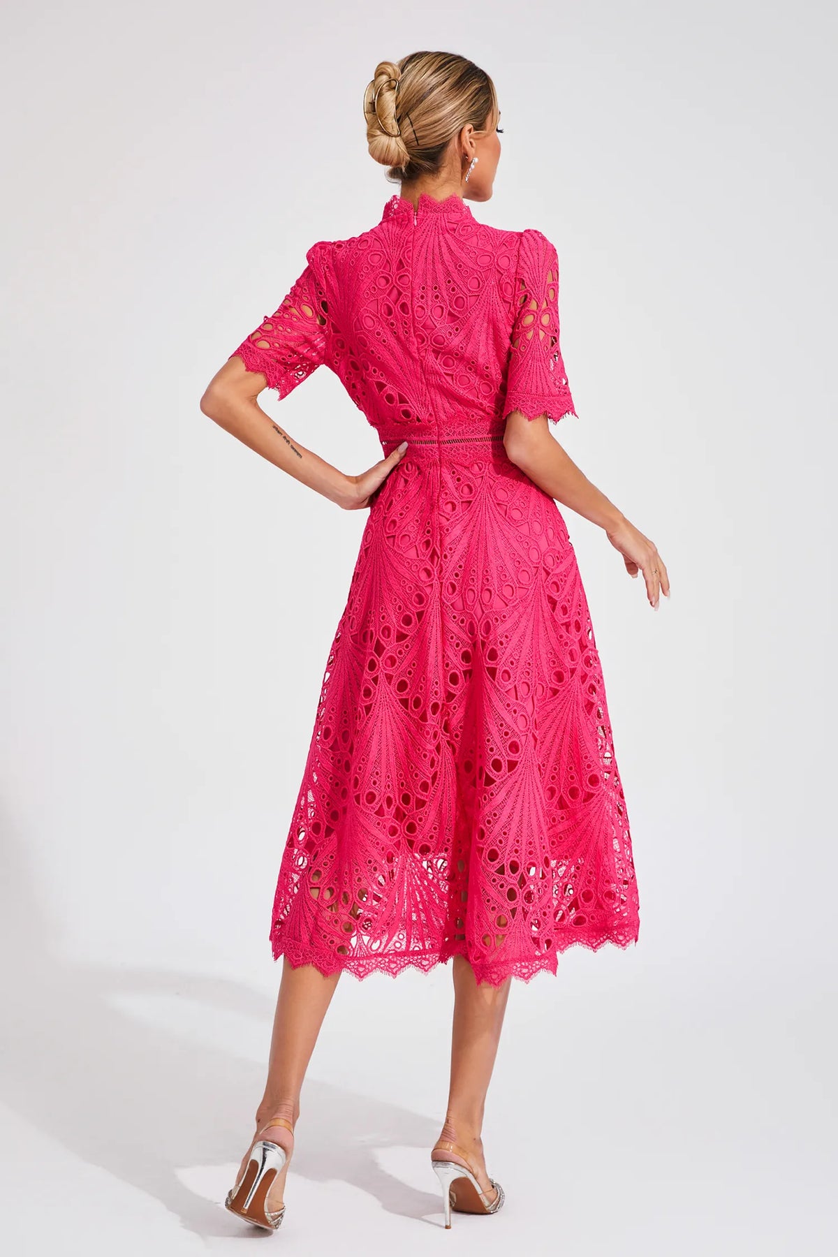 Toad Road | Elegant Lace Midi Dress