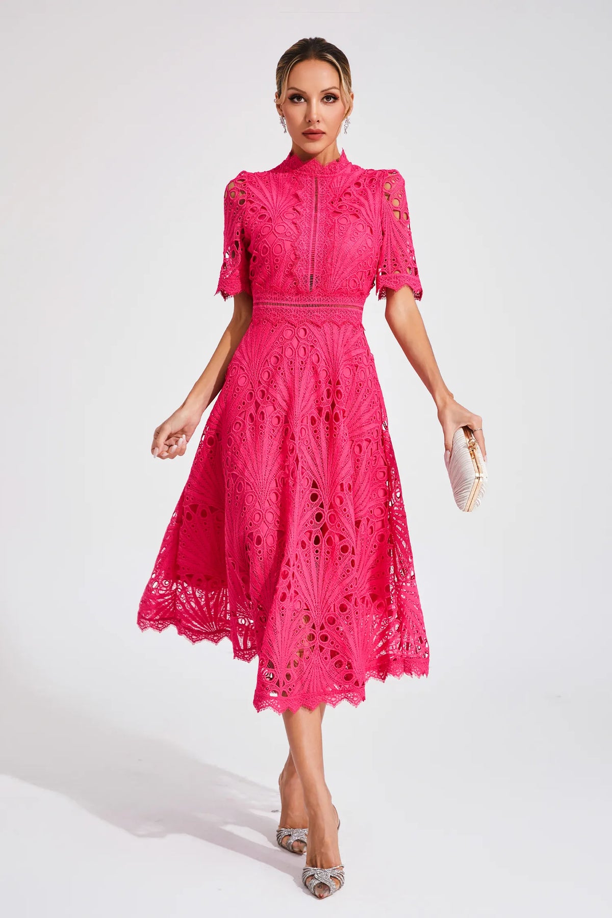 Toad Road | Elegant Lace Midi Dress