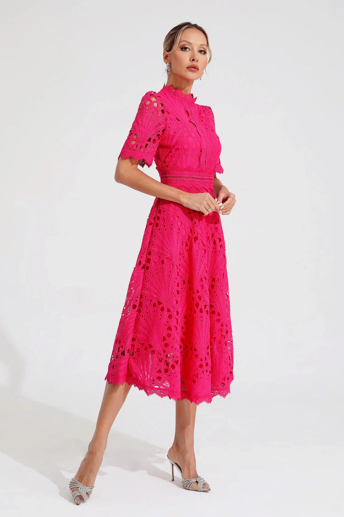 Toad Road | Elegant Lace Midi Dress