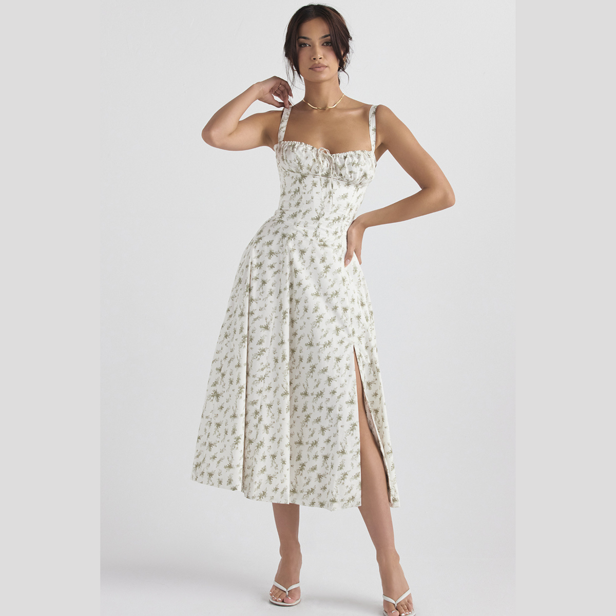 Sally | Angie Spring Dress - Floral Print Party Dress - Image 5