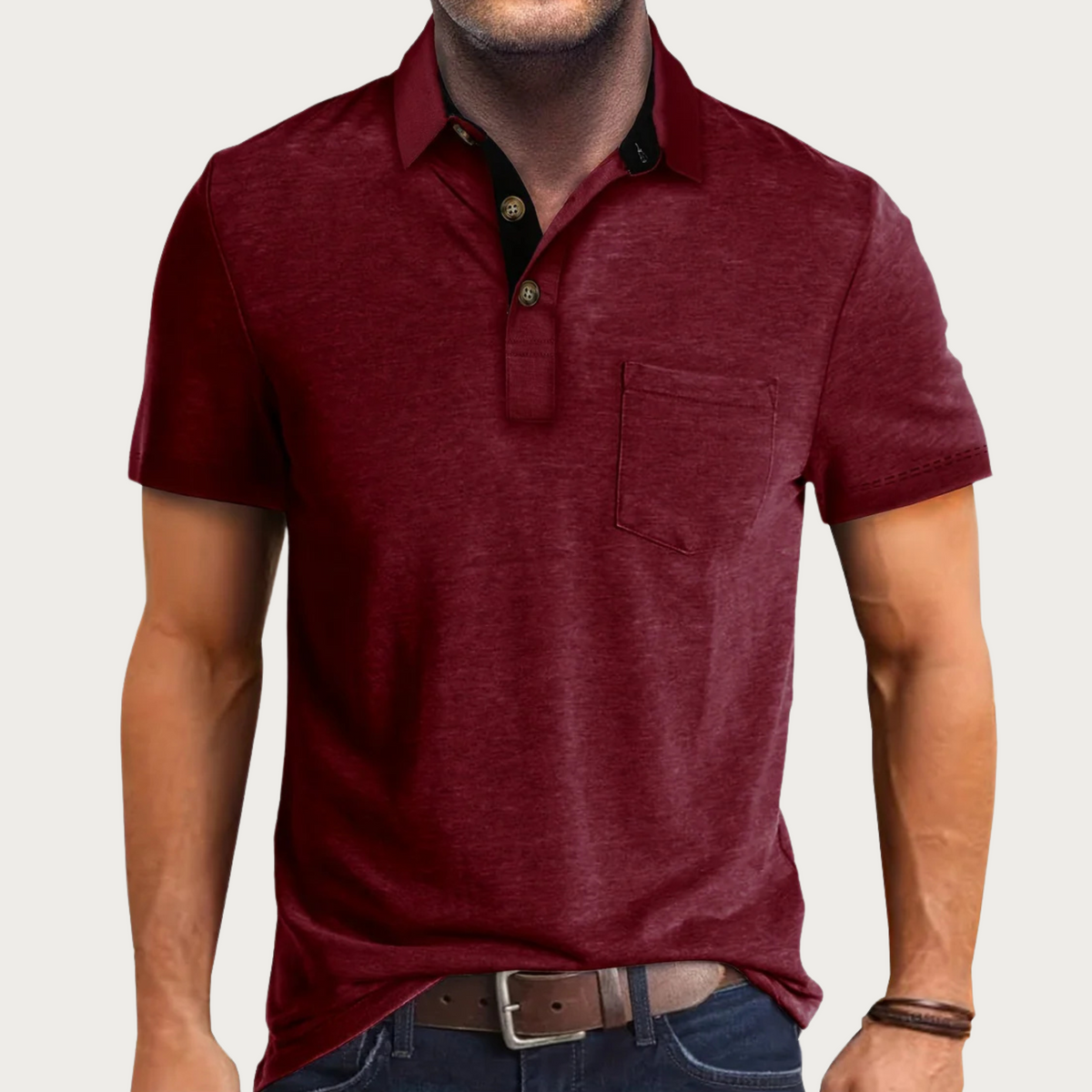 Levi | Classic Men's Polo Shirt - Image 4