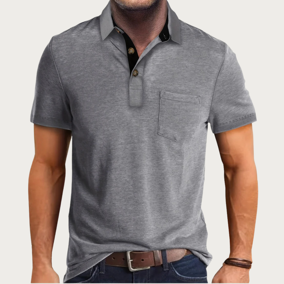 Levi | Classic Men's Polo Shirt - Image 2