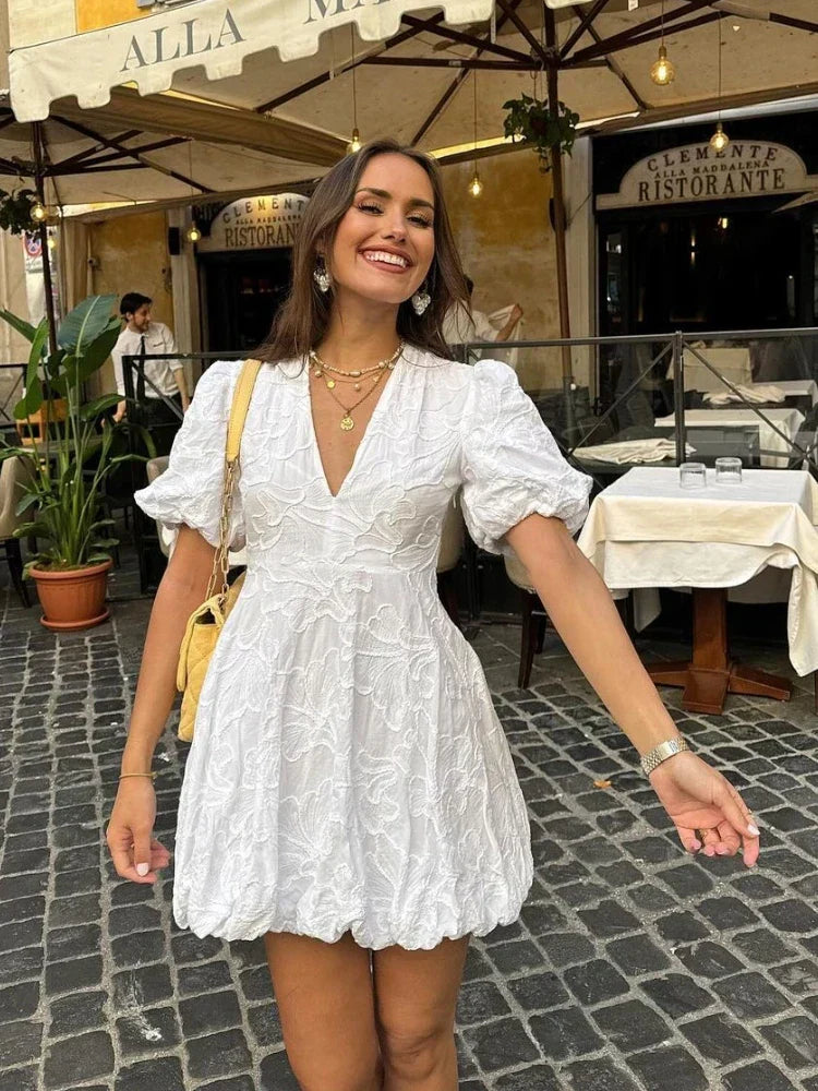 Nicolette | Romantic Floral Dress for Effortless Style