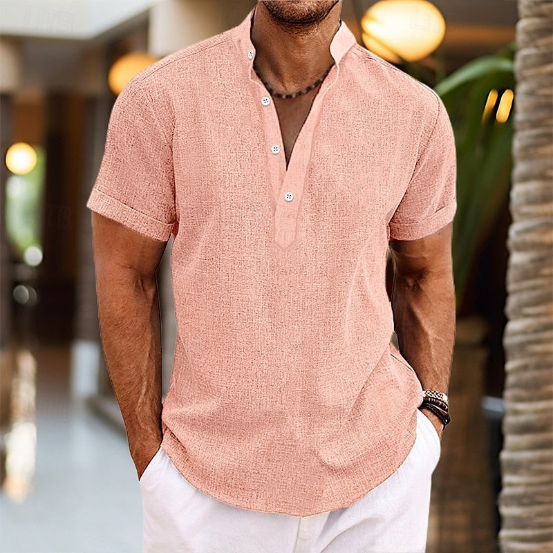 Archie | Lightweight Linen Short Sleeve Shirt for Men - Image 1