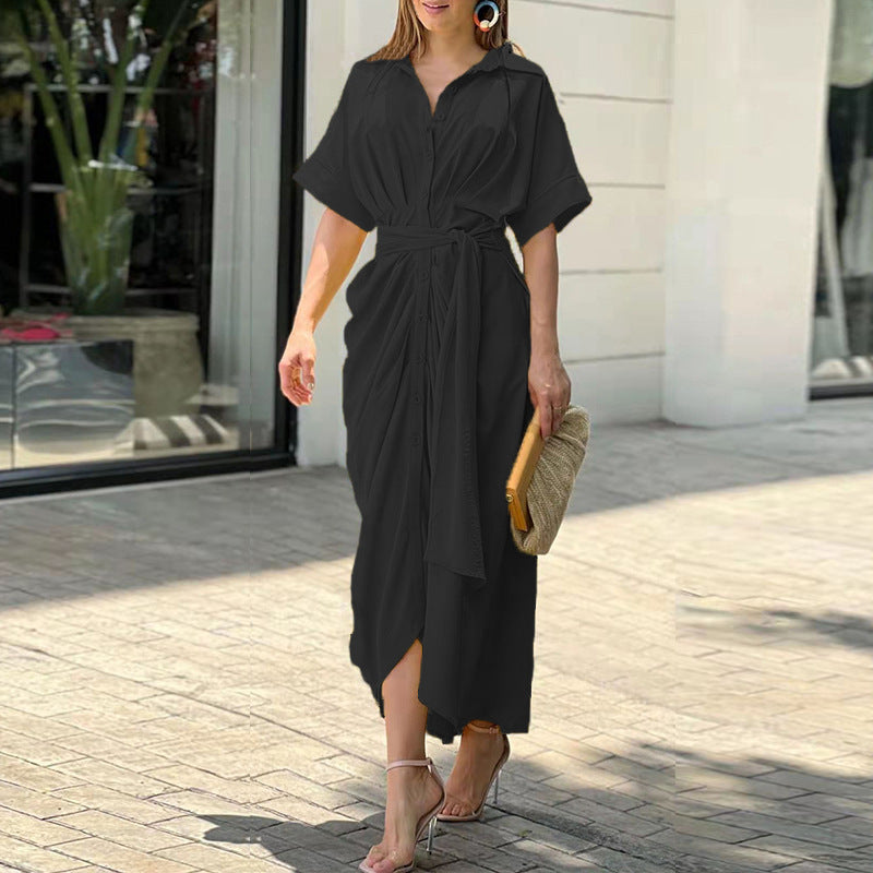 Susan | Elegant Summer Liora Drape Dress for Stylish Comfort - Image 5