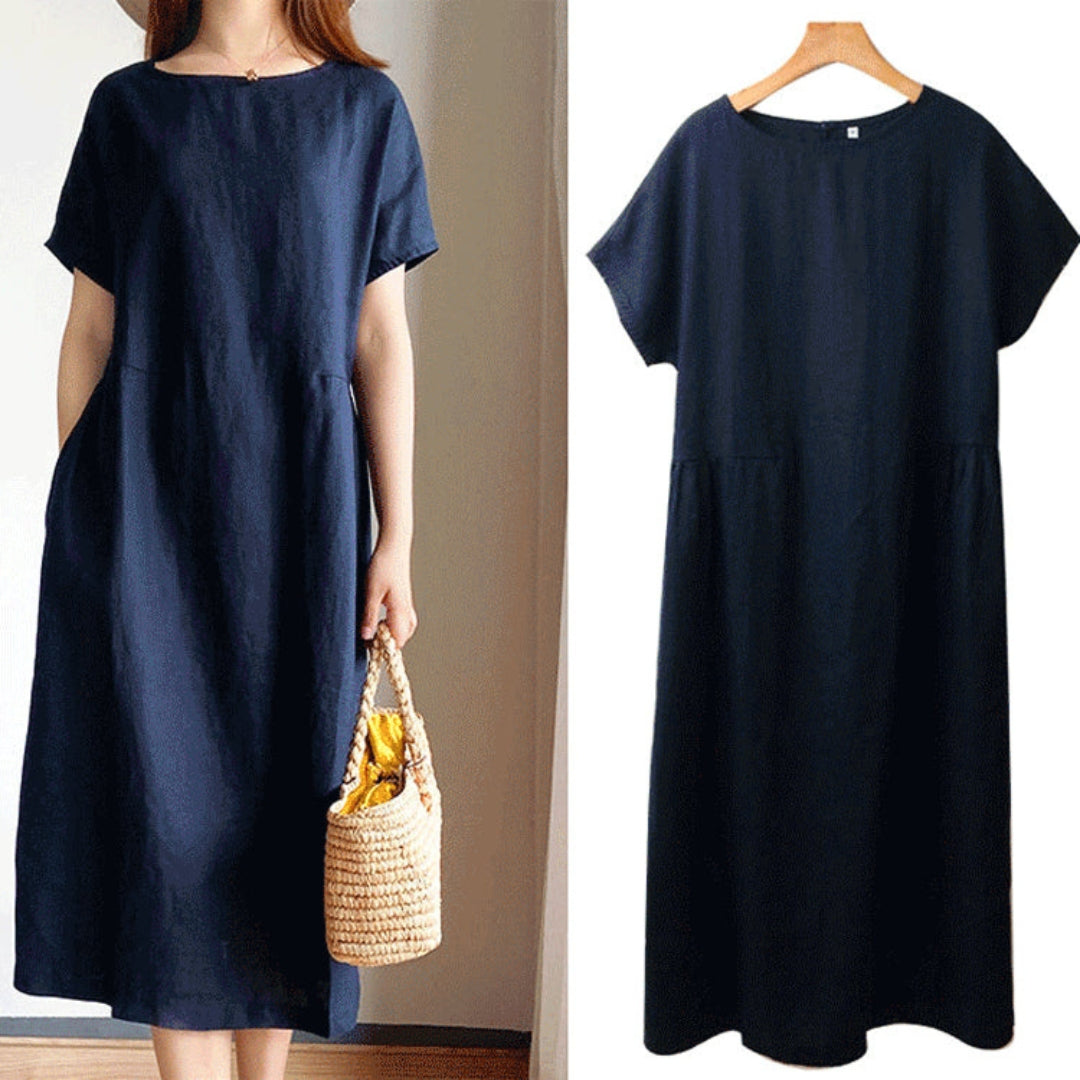 Erica | Ladies elegant short sleeve summer dress