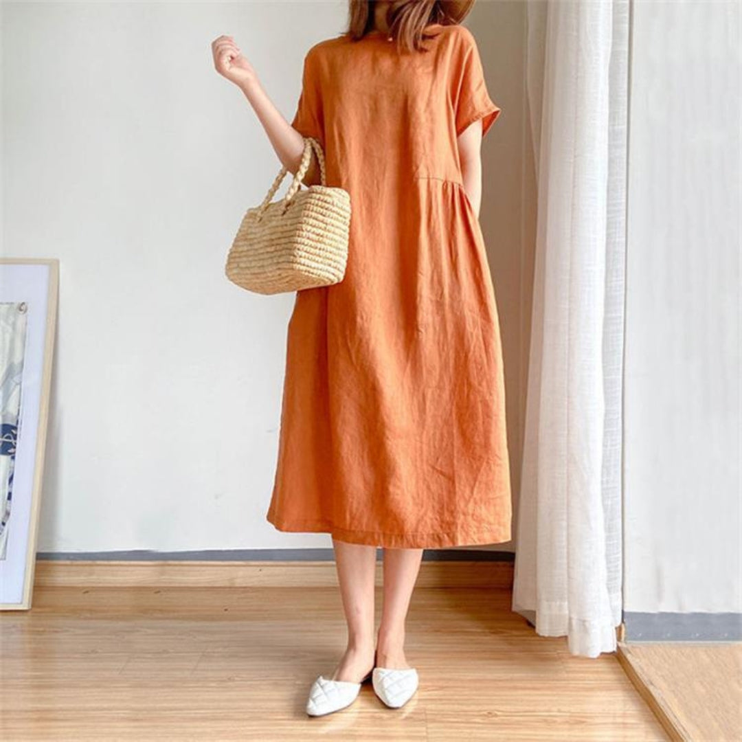 Erica | Ladies elegant short sleeve summer dress - Image 4