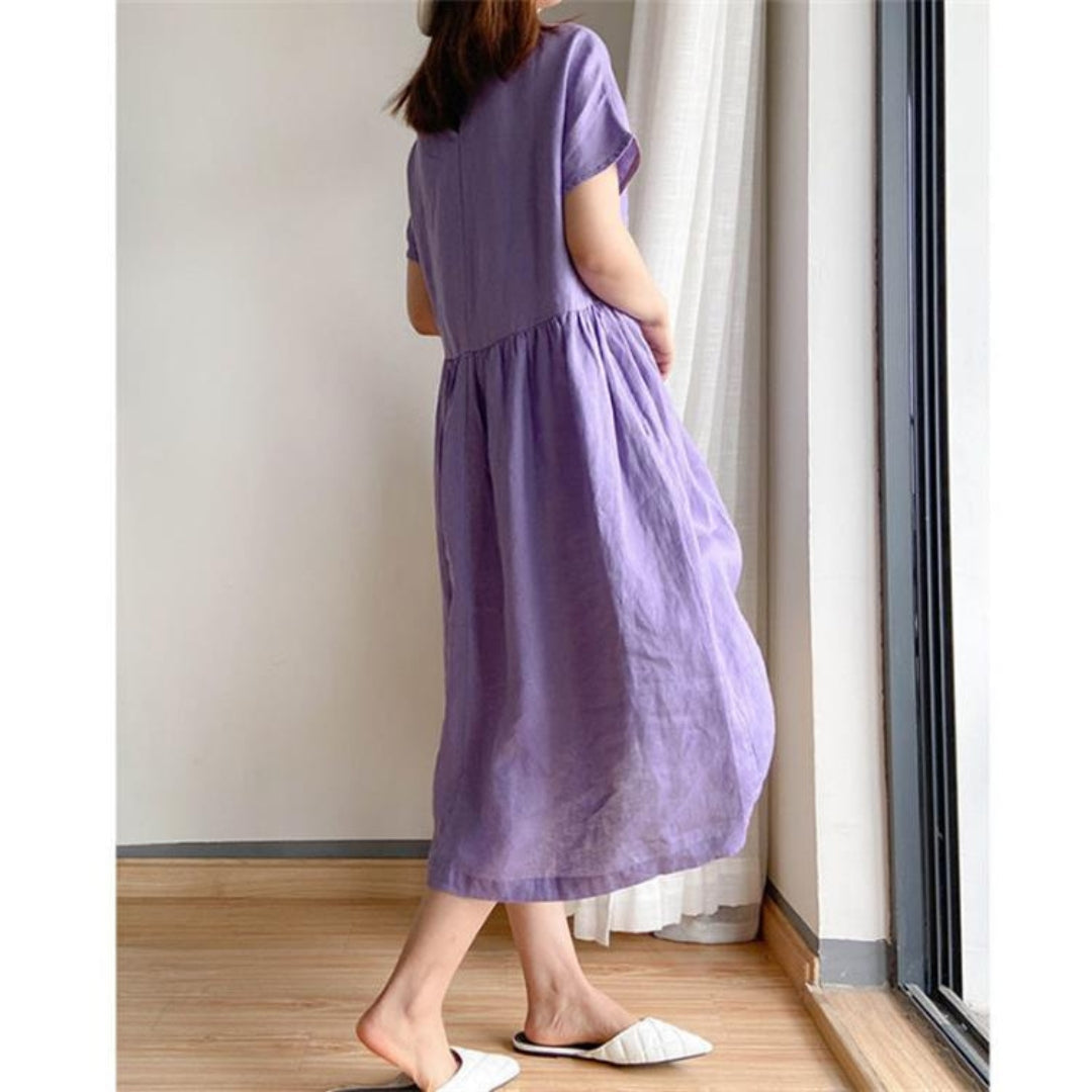 Erica | Ladies elegant short sleeve summer dress - Image 9