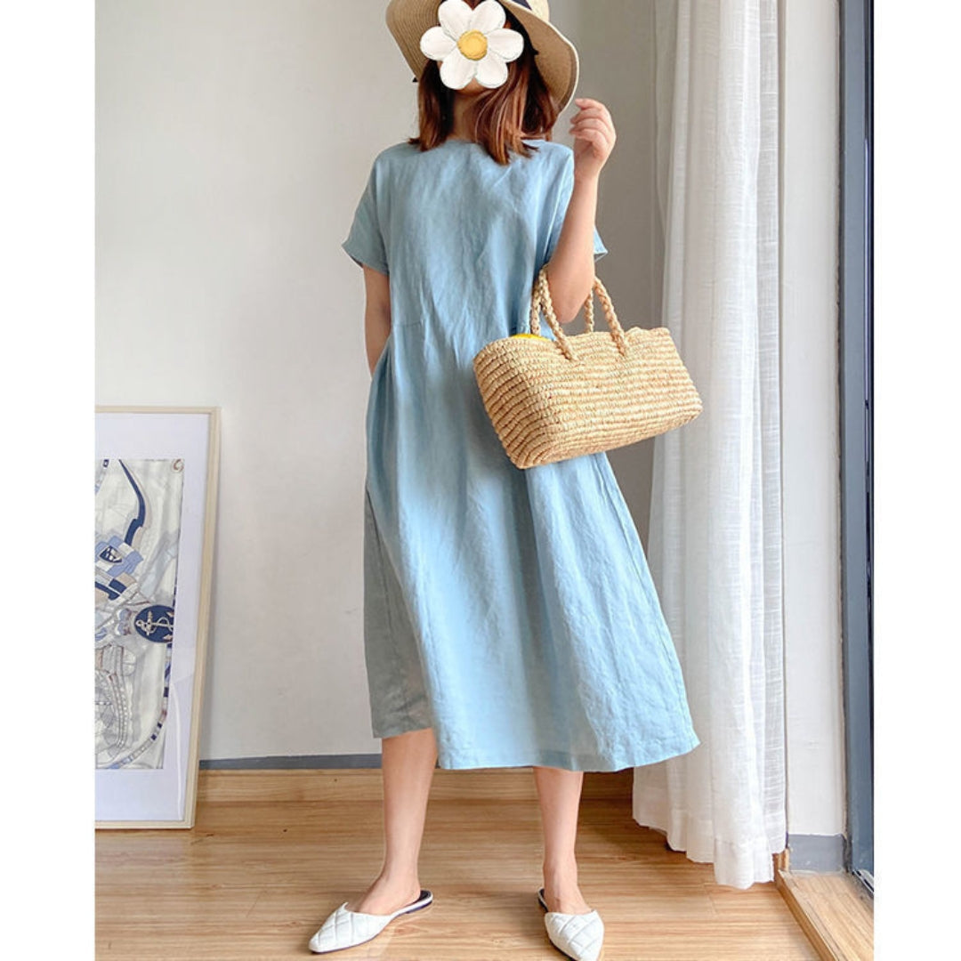 Erica | Ladies elegant short sleeve summer dress - Image 7
