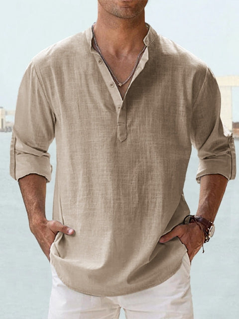 Clark | Casual Linen Shirt for Men – Relaxed Fit – Breathable and Stylish - Image 11