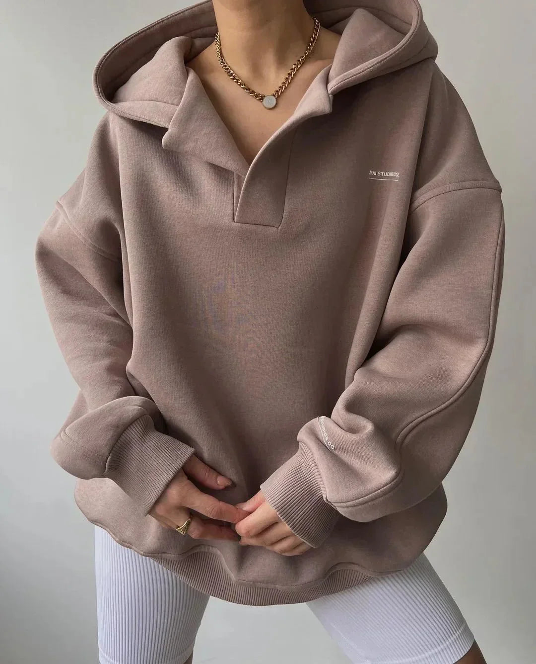 Candice | Women's Oversized Pullover Hoodie - Image 3