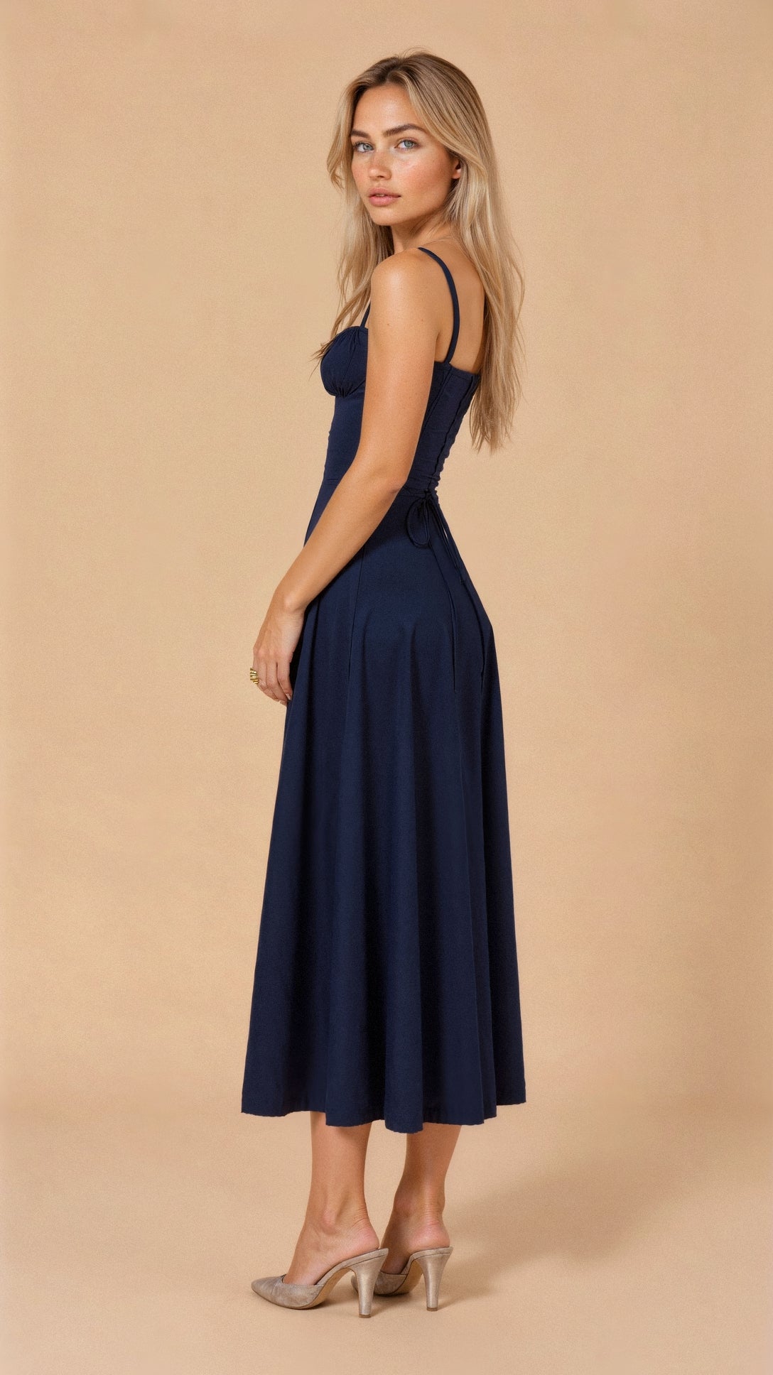 Toad Road | Corset Midi Dress - Elegant, figure-flattering style