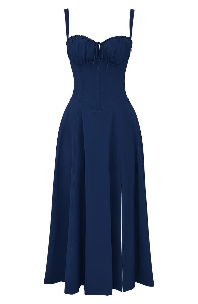 Toad Road | Corset Midi Dress - Elegant, figure-flattering style