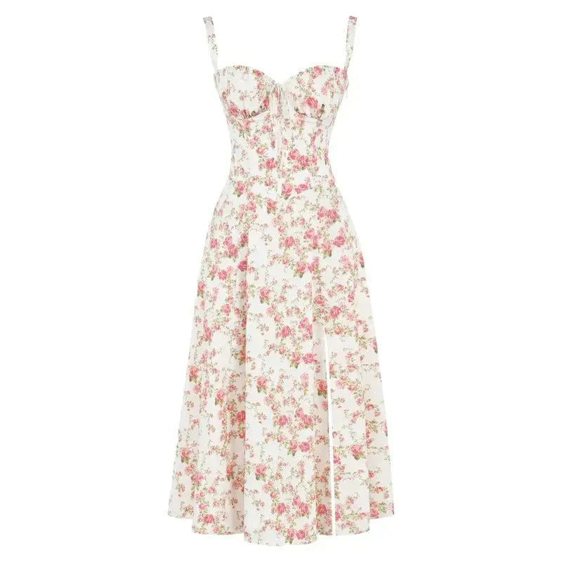 Toad Road | Corset Midi Dress - Elegant, figure-flattering style